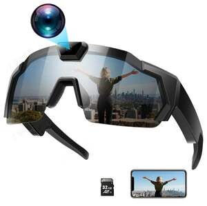 Smart Camera Glasses, Outdoor Sports HD Recording Video, Cycling Action Sunglass